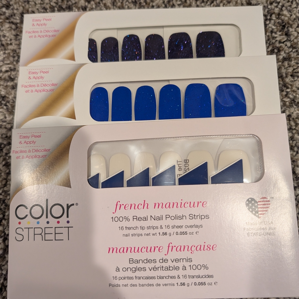 Color Street Twilight Hour and Lagoon Nail Strips